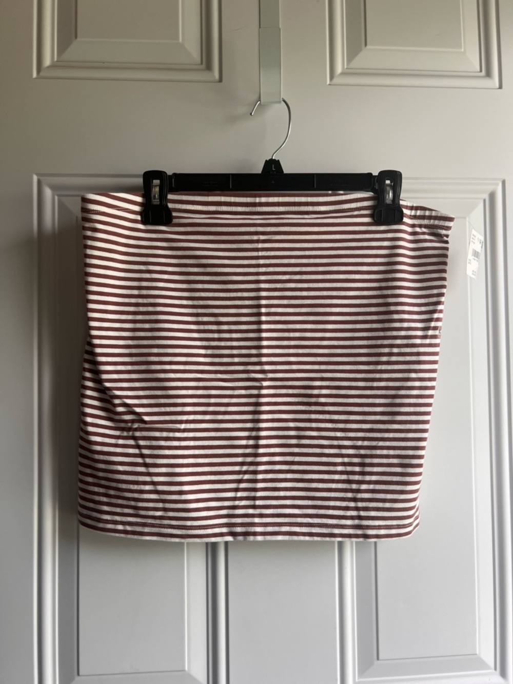 American Eagle Women’s Tube Top Xlarge Brown/White Striped